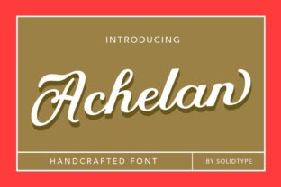 Achelan: The Elegant Script Font for Modern Web Design