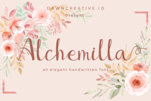 Alchemilla Typeface: A Spring-Inspired Script for Editorial Design