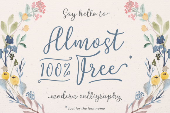 Almost 100 Free: A Bold Script Typeface for Modern Web Design