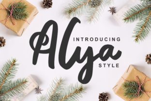 Alya: A Modern Script Typeface for Editorial Design