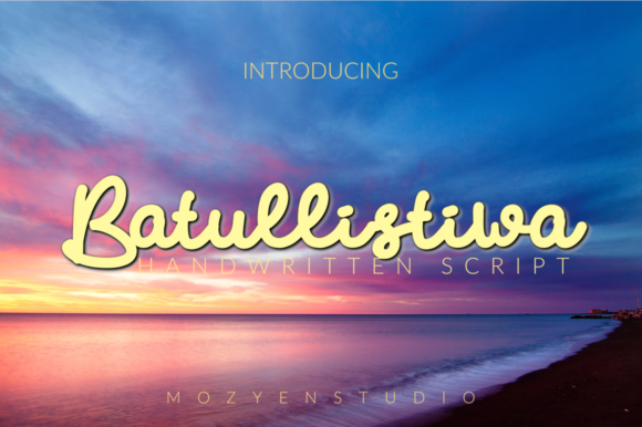 Batullistiwa: A Sweet Script Typeface for Modern Branding