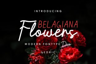 Belagiana Flowers Duo: A Premium Font for Modern Branding