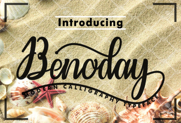 Benoday: A Fresh Script Typeface for Modern Branding