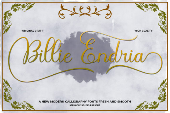 Billie Endria: The Premium Script Font for Scroll-Stopping Campaigns