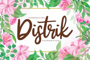 Distrik: A Playful Handwritten Typeface for Editorial Design
