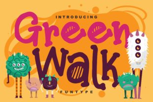Green Walk Typeface: A Playful Upgrade for Small Business Branding