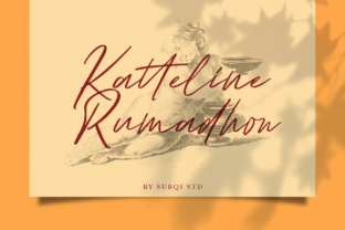 Katteline Rumadhon: A Modern Script Typeface for Editorial Design