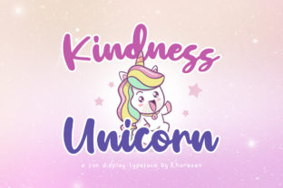 Kindness Unicorn: A Bold Script Typeface for Authentic Brand Identity