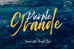 Purple Grande: A Bold Script Typeface for Modern Web Design