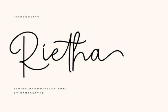 Rietha: The Sweet Script Font for Authentic Campaigns